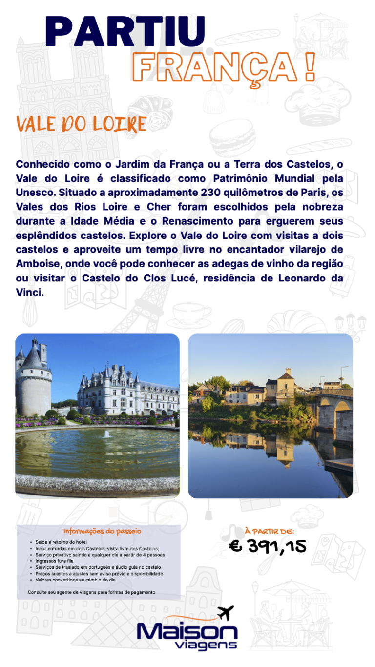 Passeio guiado ao Vale do Loire